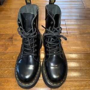 Dr. Martens patent leather Black Jadon platform boots